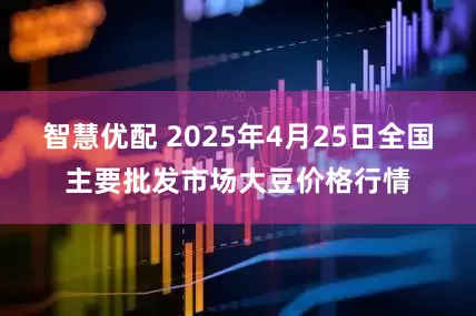 智慧优配 2025年4月25日全国主要批发市场大豆价格行情
